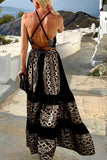 Loorain - Cocktails At Sunset Backless Maxi Dress