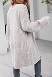 Loorain - Casual Striped Split Joint Tops Sweater