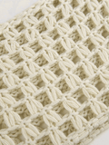 Loorain - Long Sleeve Crochet Bolero Knit Top