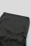 Loorain - Black Sexy Solid Backless Cross Straps Spaghetti Strap Sleeveless Dress Dresses