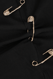 Loorain - Pothook Detail Slit Midi Skirt